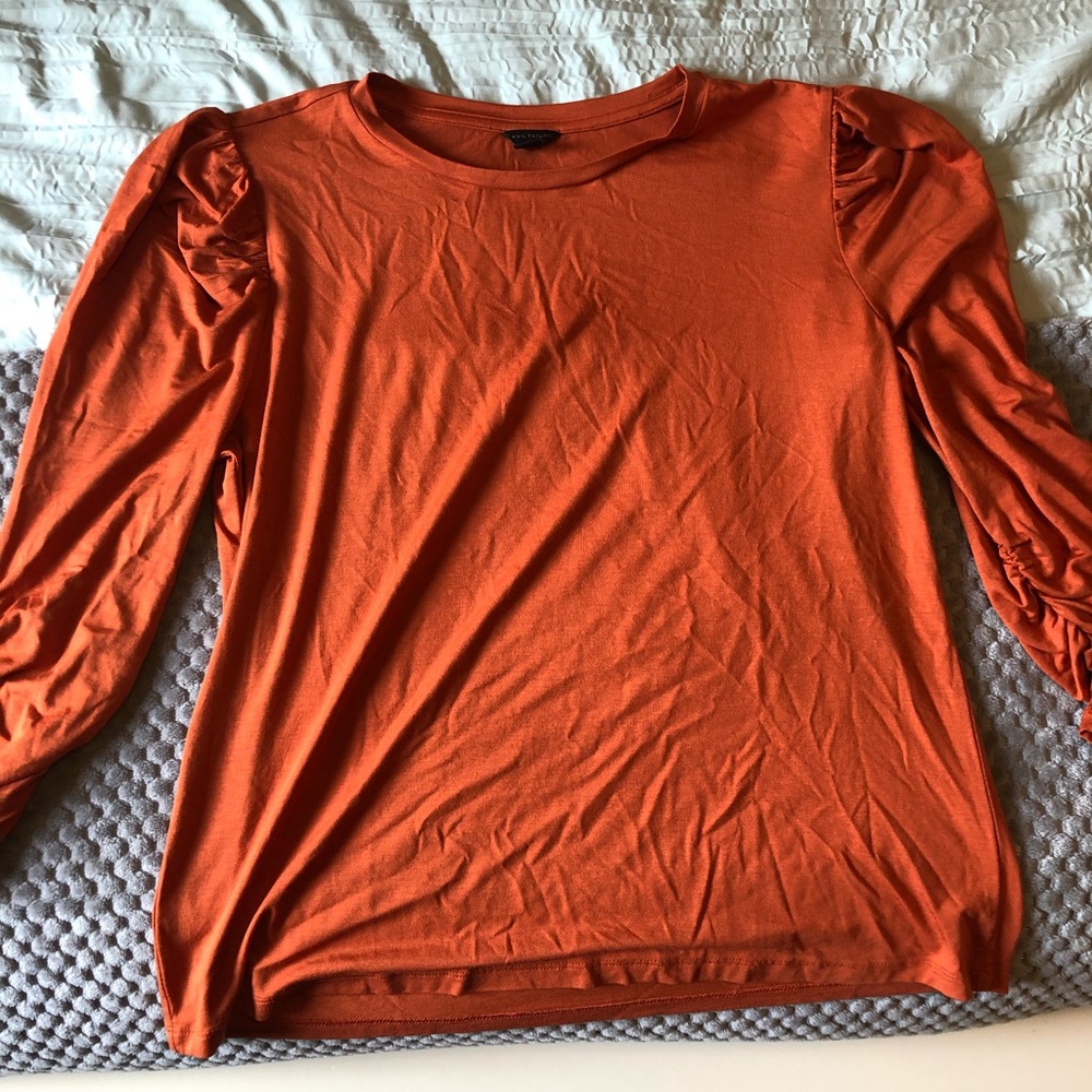 Size L Orange Ann Taylor 3/4 Sleeve